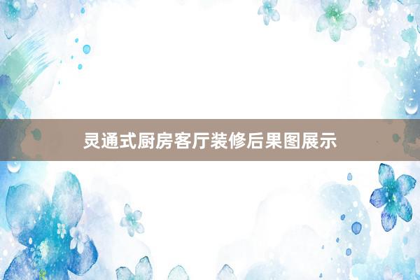 灵通式厨房客厅装修后果图展示